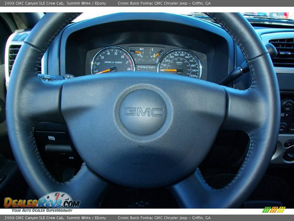 2009 GMC Canyon SLE Crew Cab Summit White / Ebony Photo #15