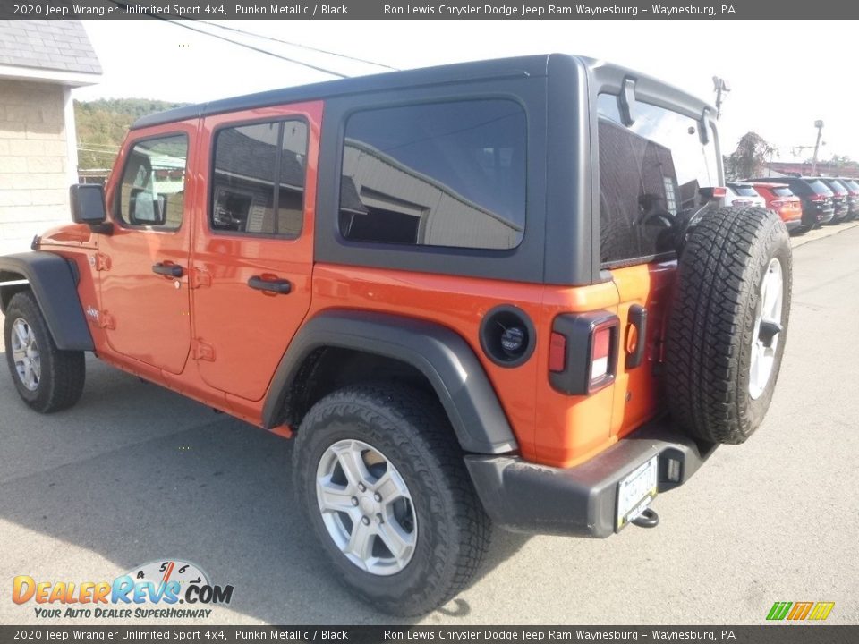 2020 Jeep Wrangler Unlimited Sport 4x4 Punkn Metallic / Black Photo #3