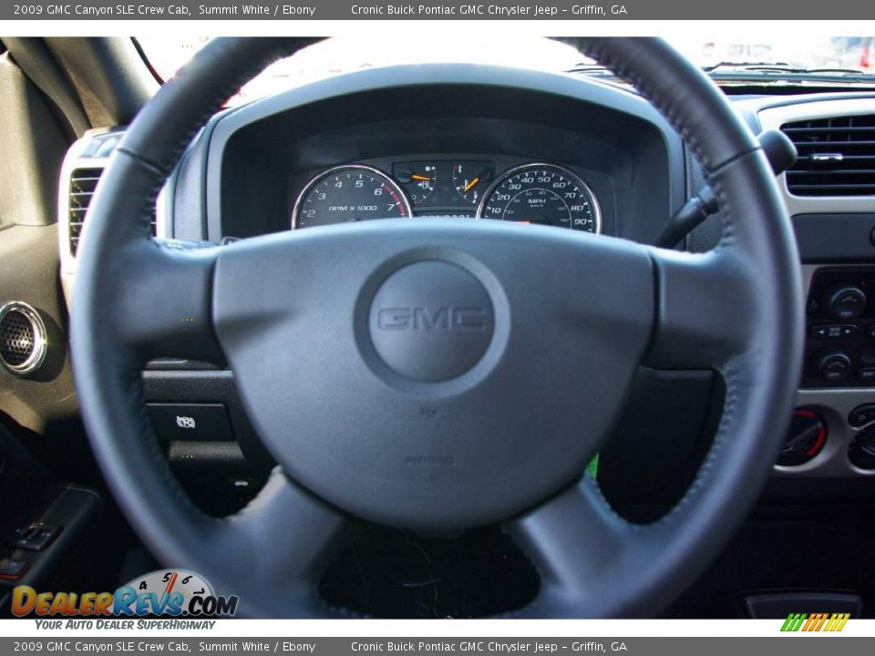 2009 GMC Canyon SLE Crew Cab Summit White / Ebony Photo #16