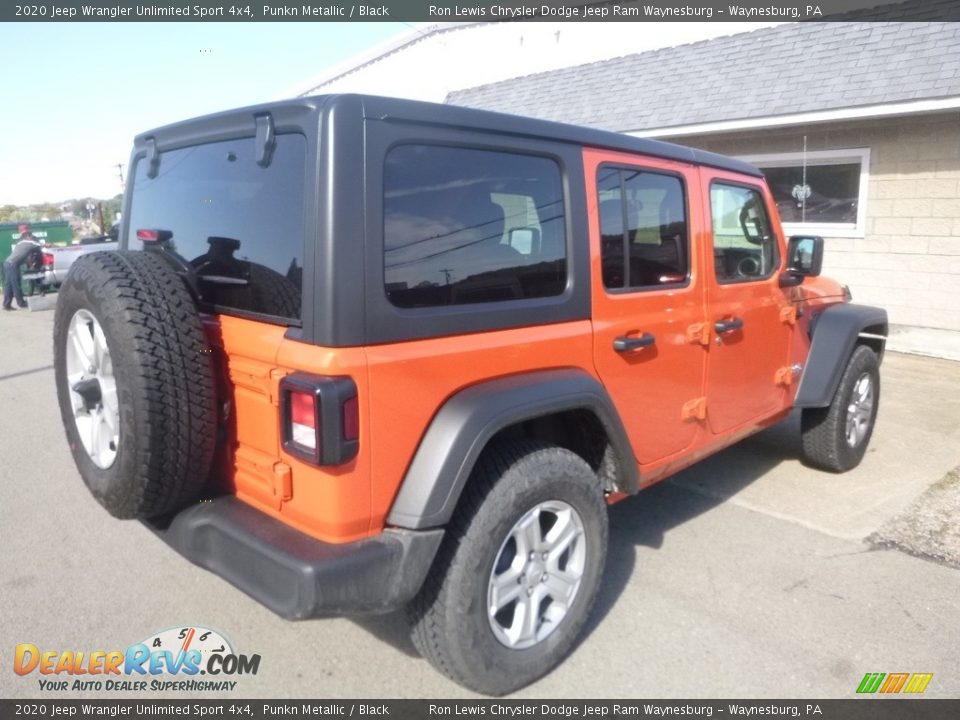2020 Jeep Wrangler Unlimited Sport 4x4 Punkn Metallic / Black Photo #5