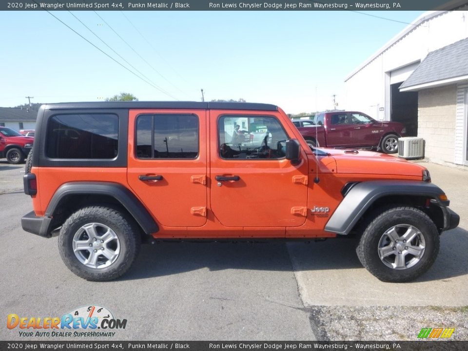 2020 Jeep Wrangler Unlimited Sport 4x4 Punkn Metallic / Black Photo #6