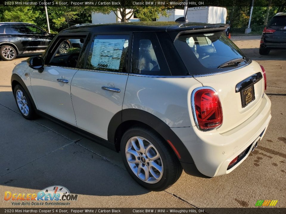 2020 Mini Hardtop Cooper S 4 Door Pepper White / Carbon Black Photo #3