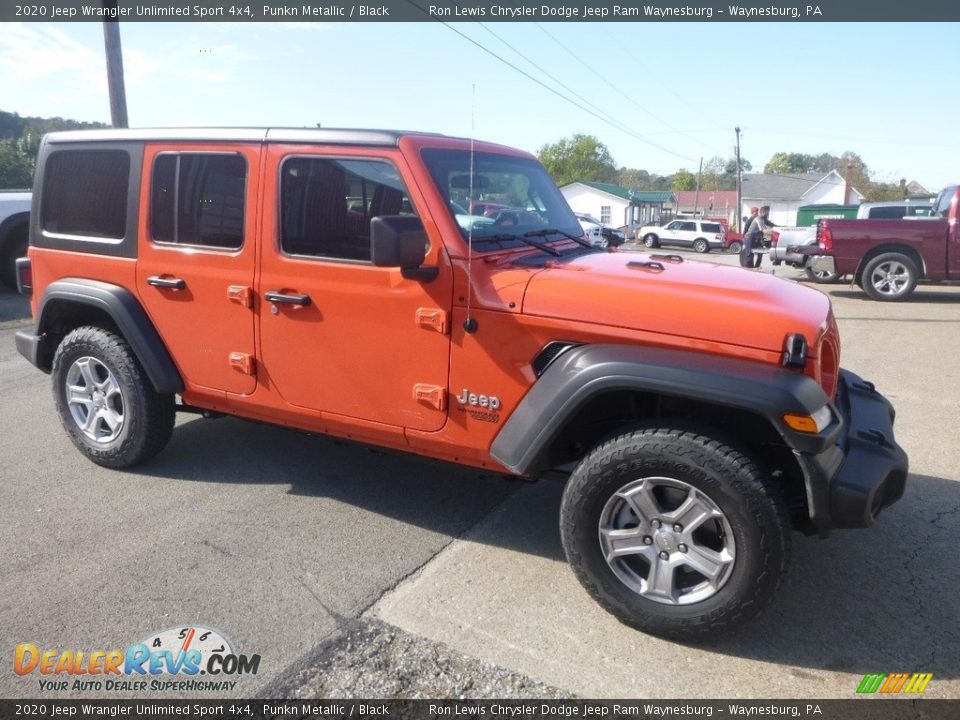 2020 Jeep Wrangler Unlimited Sport 4x4 Punkn Metallic / Black Photo #7