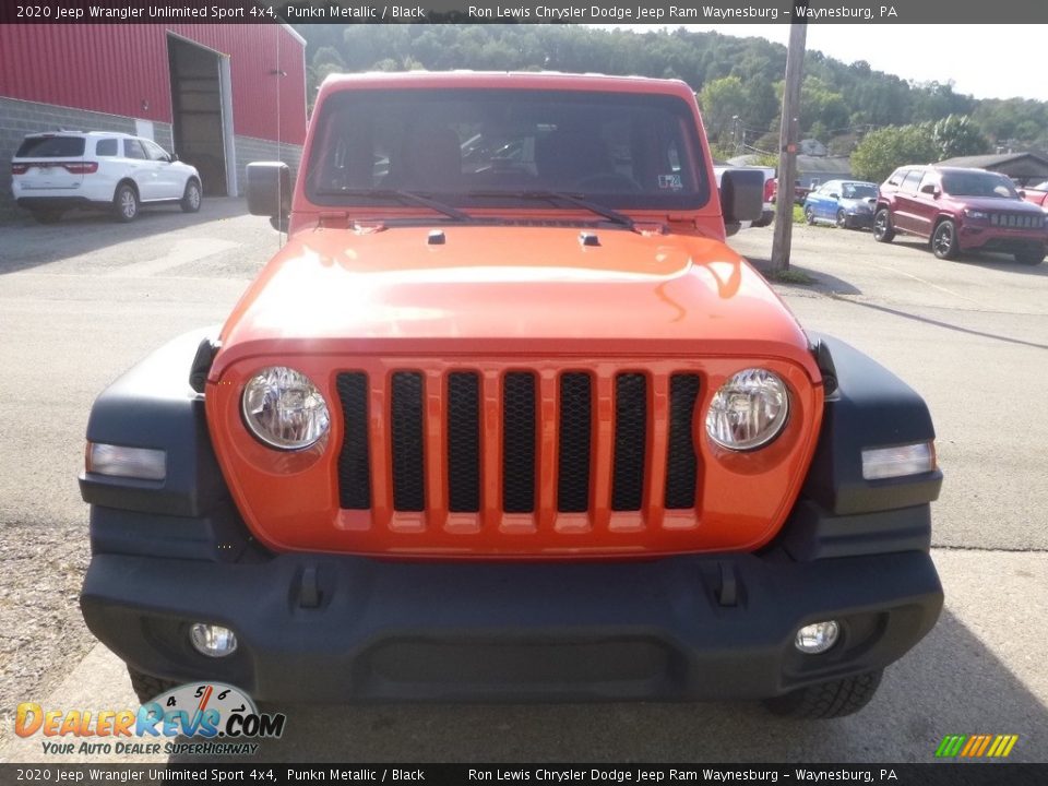 2020 Jeep Wrangler Unlimited Sport 4x4 Punkn Metallic / Black Photo #8