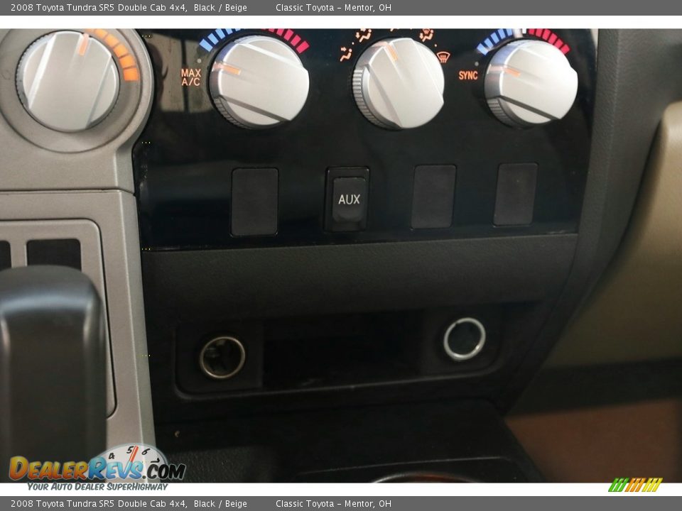 2008 Toyota Tundra SR5 Double Cab 4x4 Black / Beige Photo #12