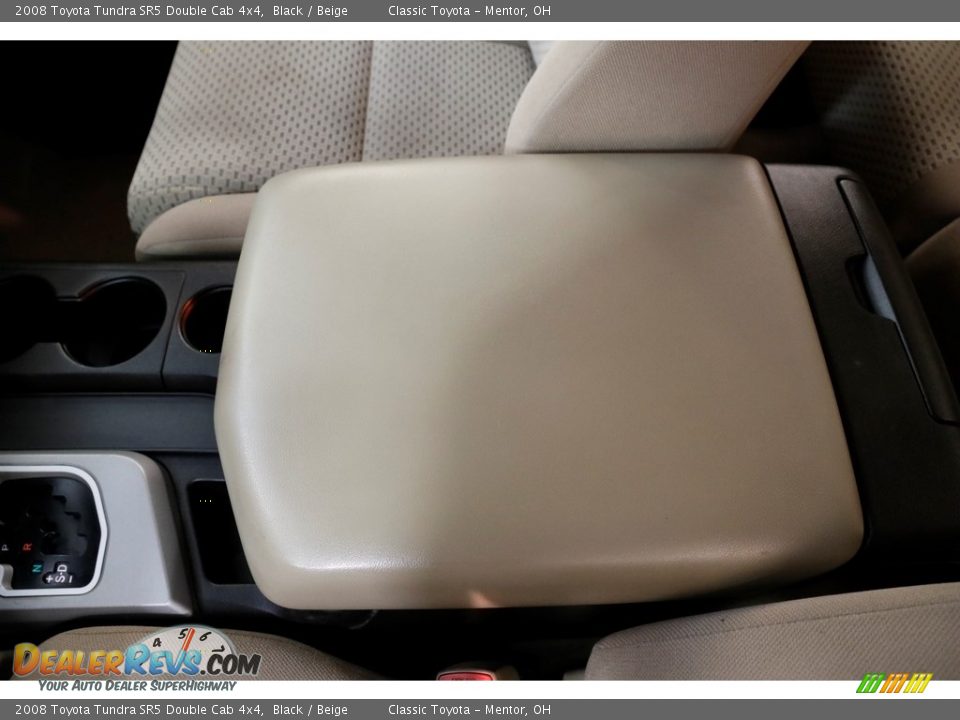 2008 Toyota Tundra SR5 Double Cab 4x4 Black / Beige Photo #14