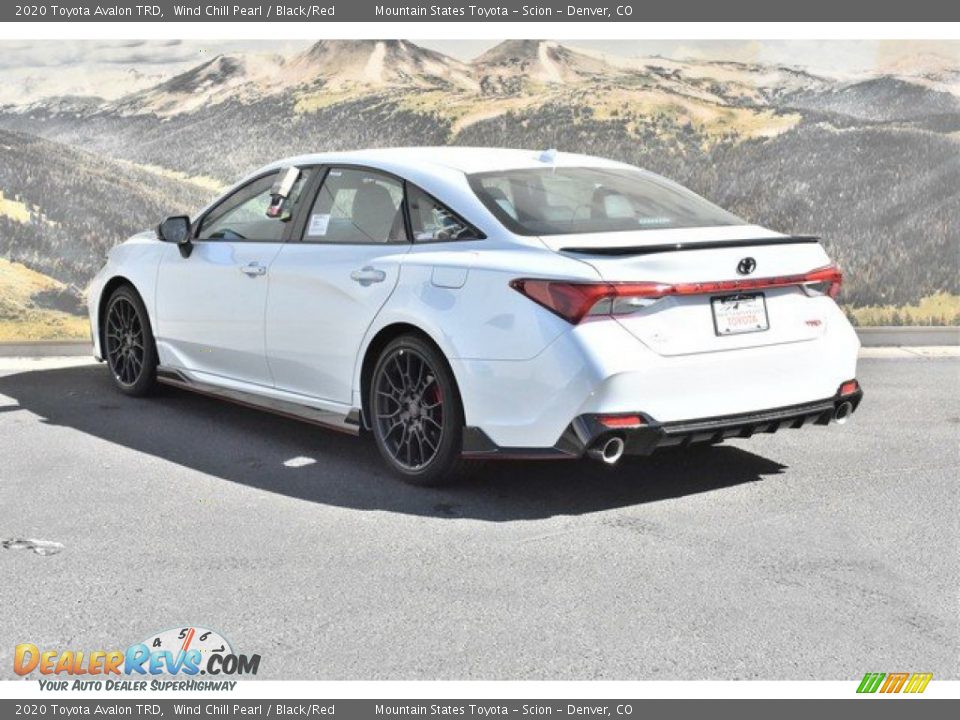 2020 Toyota Avalon TRD Wind Chill Pearl / Black/Red Photo #3