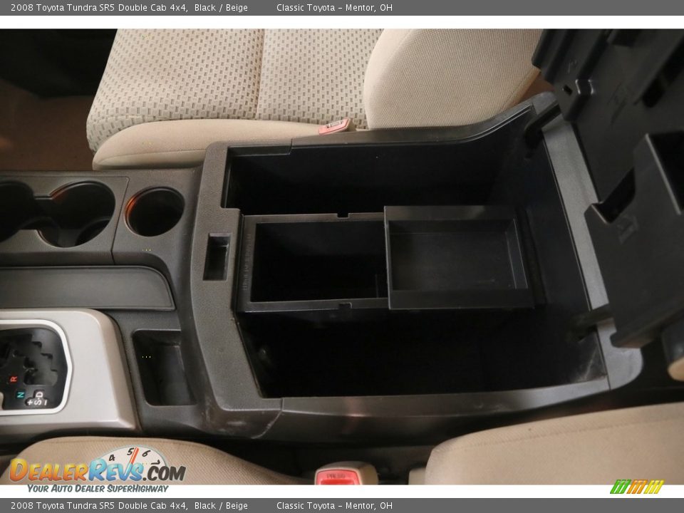 2008 Toyota Tundra SR5 Double Cab 4x4 Black / Beige Photo #15