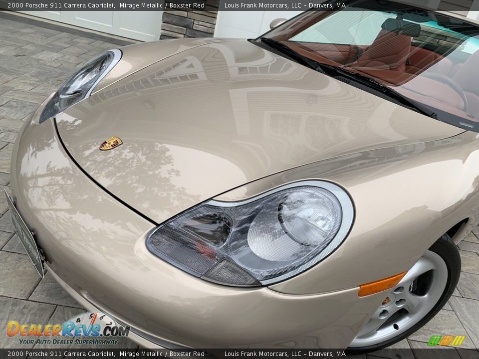 2000 Porsche 911 Carrera Cabriolet Mirage Metallic / Boxster Red Photo #29