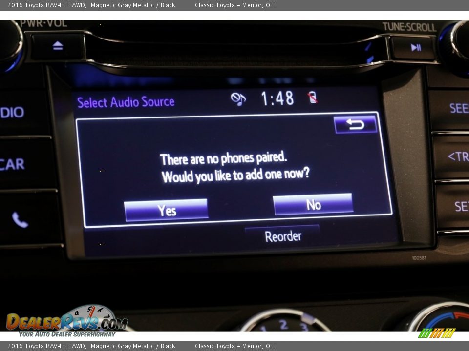 2016 Toyota RAV4 LE AWD Magnetic Gray Metallic / Black Photo #11