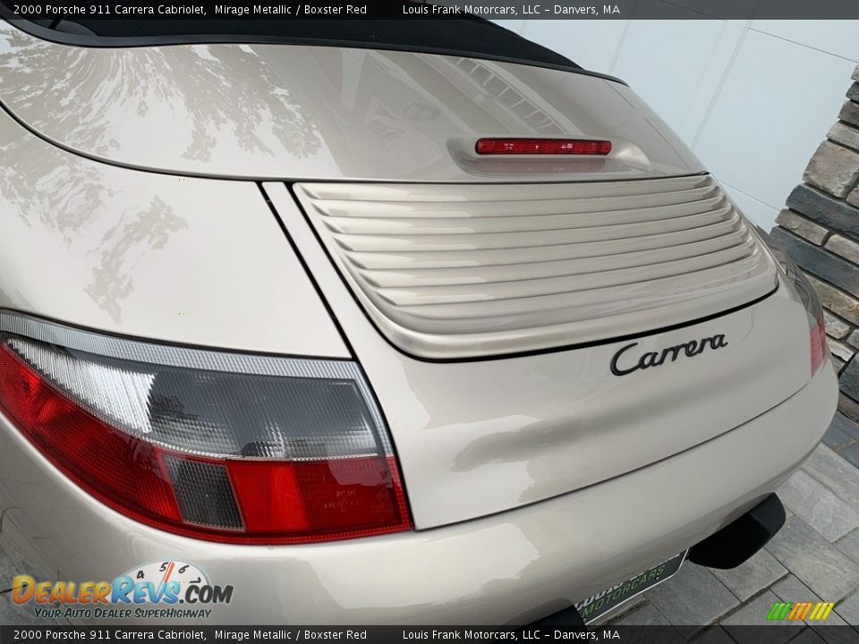 2000 Porsche 911 Carrera Cabriolet Mirage Metallic / Boxster Red Photo #30