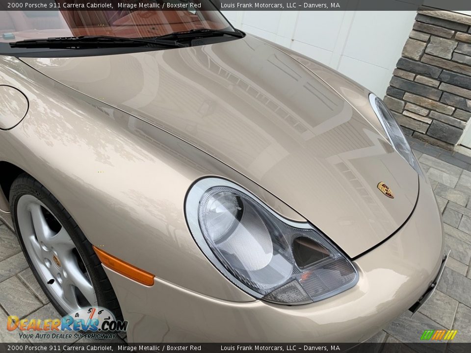 2000 Porsche 911 Carrera Cabriolet Mirage Metallic / Boxster Red Photo #31