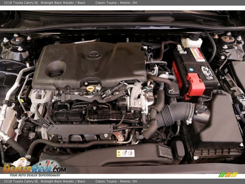 2018 Toyota Camry SE Midnight Black Metallic / Black Photo #16