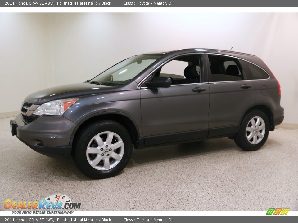 2011 Honda CR-V SE 4WD Polished Metal Metallic / Black Photo #3