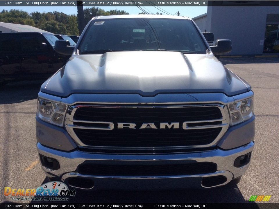 2020 Ram 1500 Big Horn Quad Cab 4x4 Billet Silver Metallic / Black/Diesel Gray Photo #4