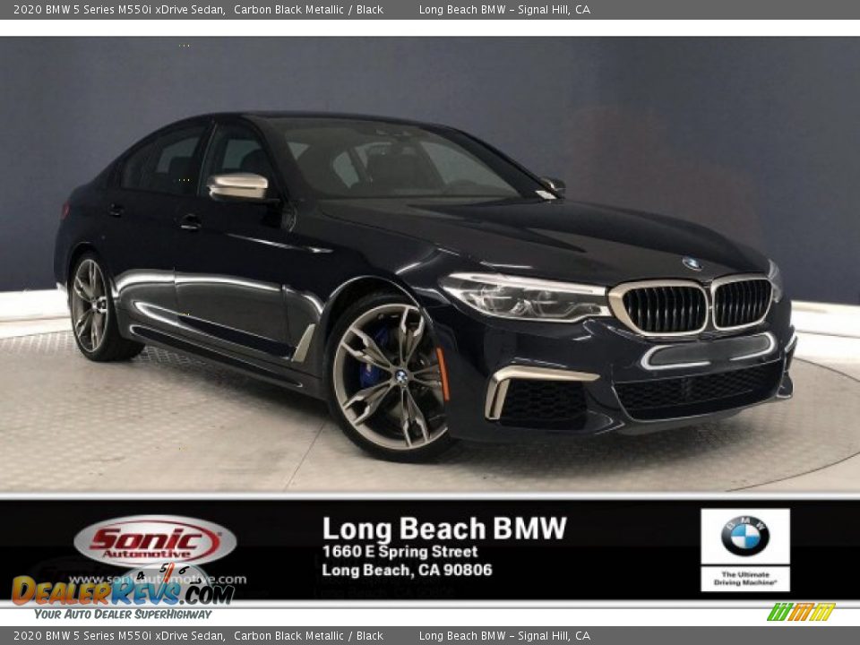 2020 BMW 5 Series M550i xDrive Sedan Carbon Black Metallic / Black Photo #1