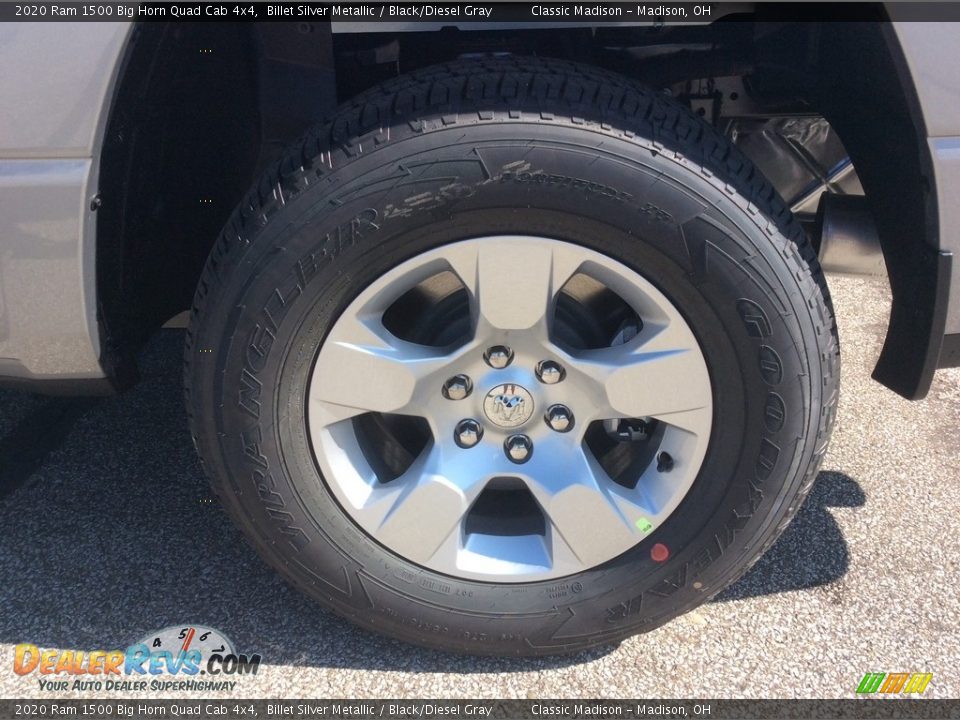 2020 Ram 1500 Big Horn Quad Cab 4x4 Billet Silver Metallic / Black/Diesel Gray Photo #10