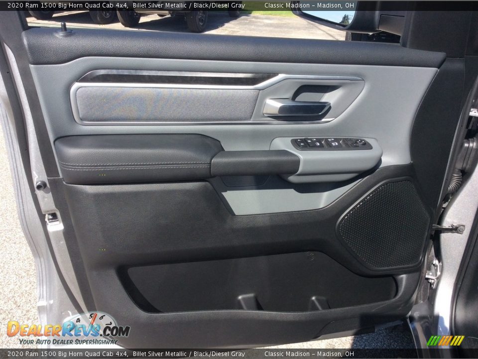 2020 Ram 1500 Big Horn Quad Cab 4x4 Billet Silver Metallic / Black/Diesel Gray Photo #11