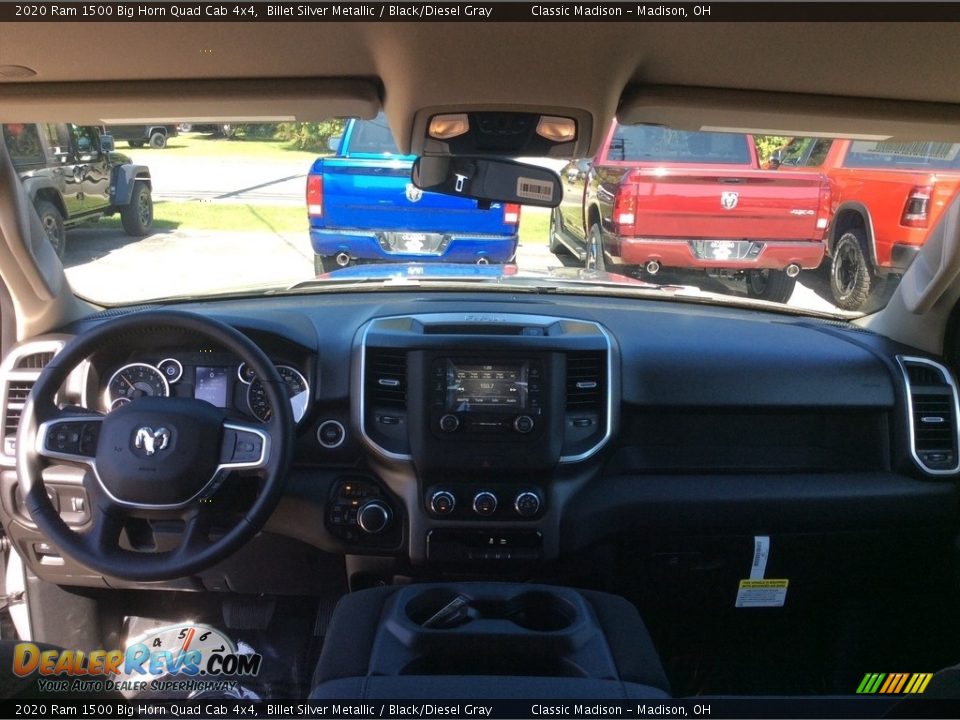 2020 Ram 1500 Big Horn Quad Cab 4x4 Billet Silver Metallic / Black/Diesel Gray Photo #13