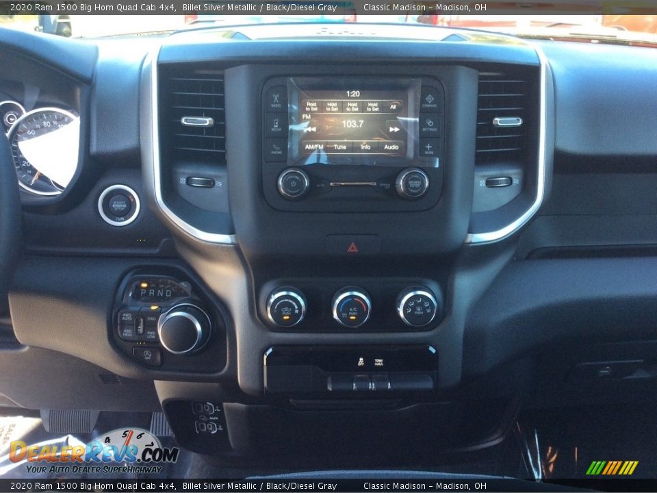 2020 Ram 1500 Big Horn Quad Cab 4x4 Billet Silver Metallic / Black/Diesel Gray Photo #14