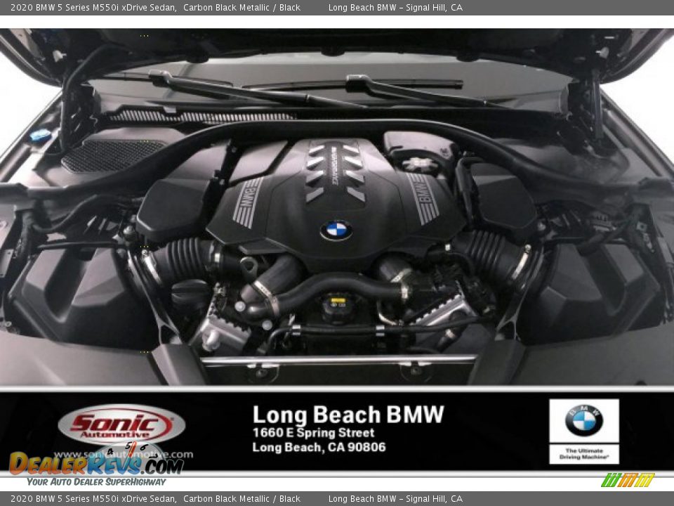 2020 BMW 5 Series M550i xDrive Sedan Carbon Black Metallic / Black Photo #8