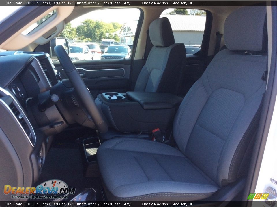 2020 Ram 1500 Big Horn Quad Cab 4x4 Bright White / Black/Diesel Gray Photo #2