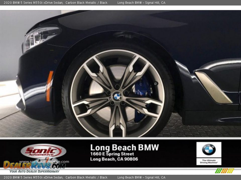 2020 BMW 5 Series M550i xDrive Sedan Carbon Black Metallic / Black Photo #9