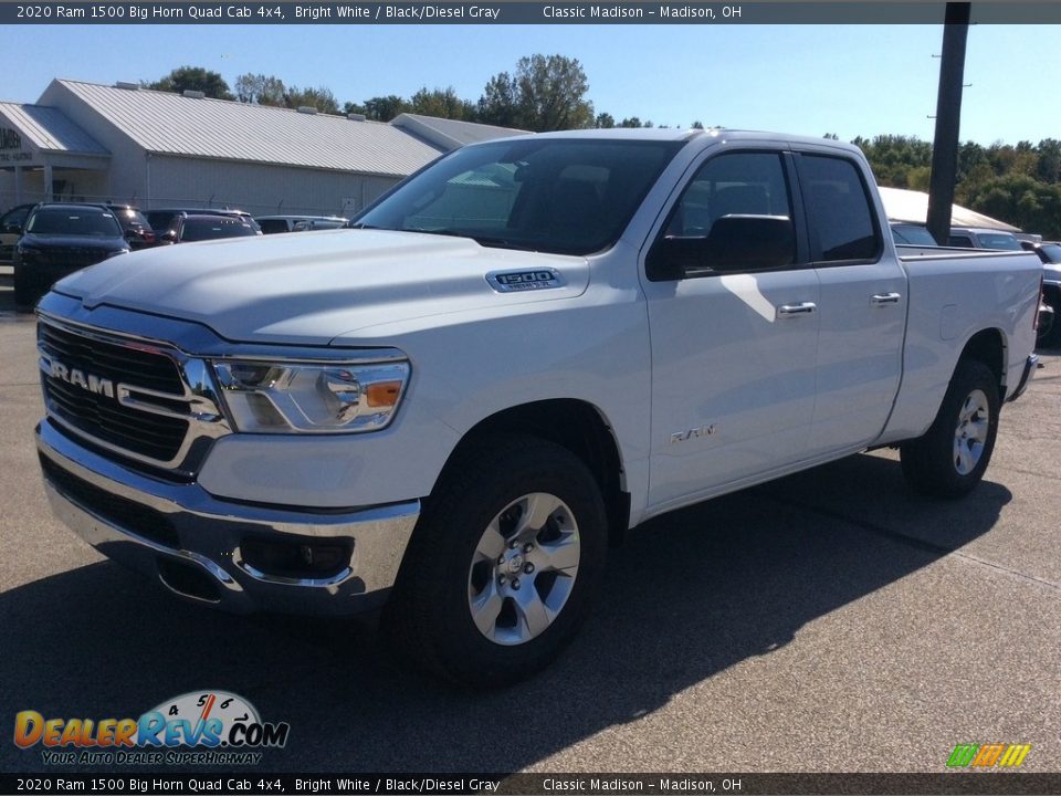 2020 Ram 1500 Big Horn Quad Cab 4x4 Bright White / Black/Diesel Gray Photo #5
