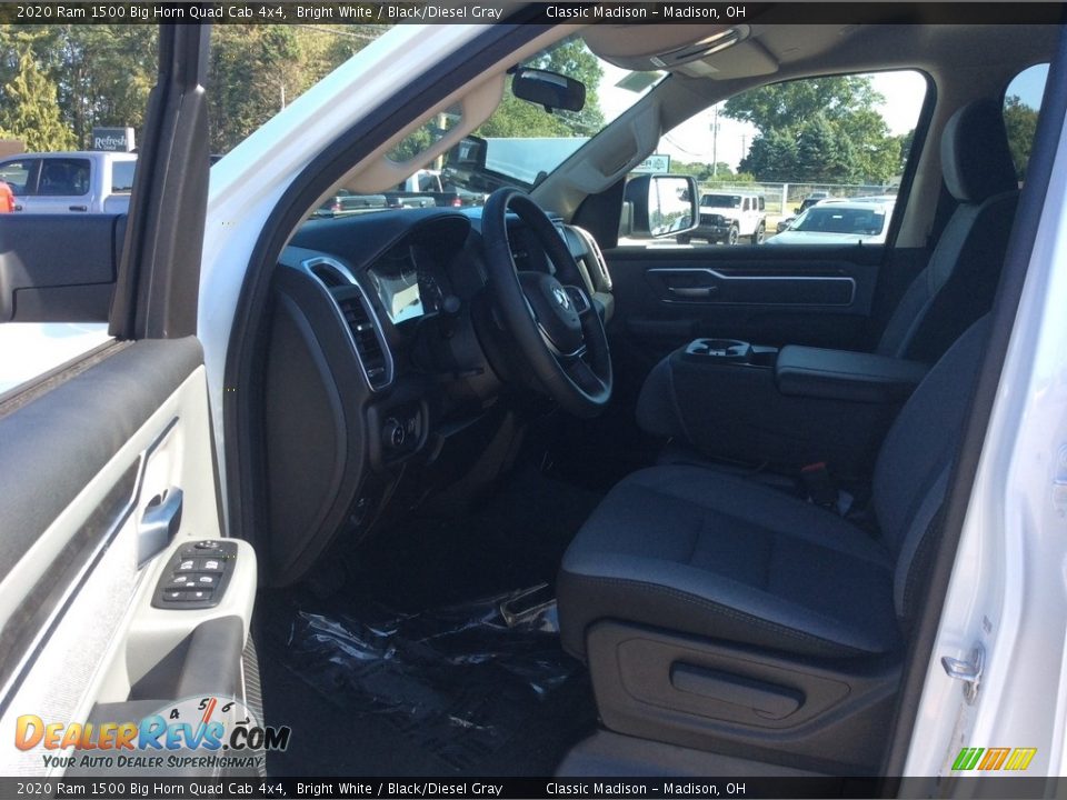 2020 Ram 1500 Big Horn Quad Cab 4x4 Bright White / Black/Diesel Gray Photo #12