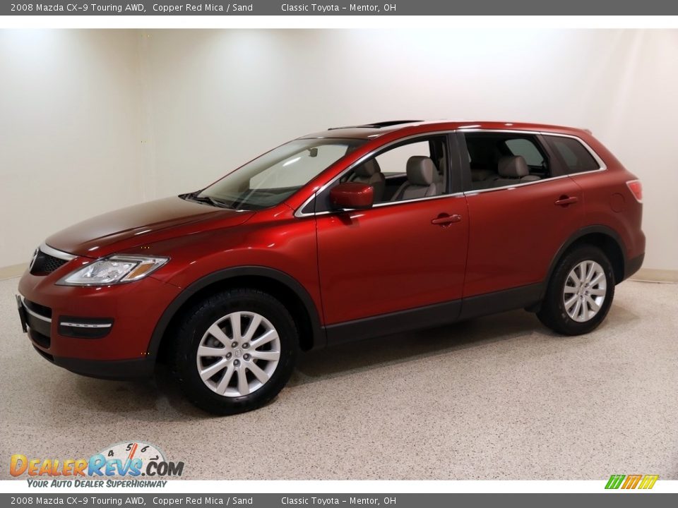 2008 Mazda CX-9 Touring AWD Copper Red Mica / Sand Photo #3