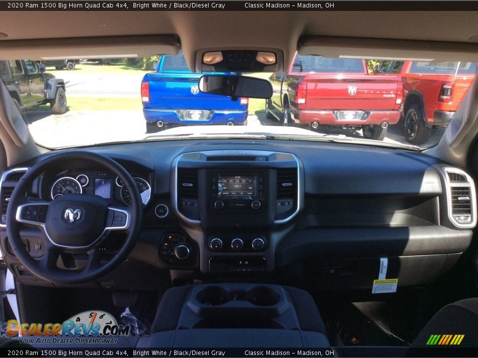 2020 Ram 1500 Big Horn Quad Cab 4x4 Bright White / Black/Diesel Gray Photo #13