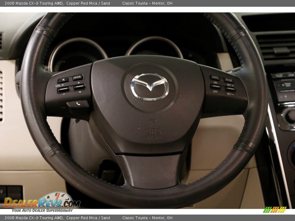 2008 Mazda CX-9 Touring AWD Copper Red Mica / Sand Photo #7