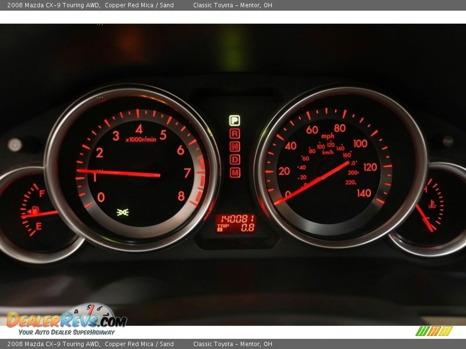 2008 Mazda CX-9 Touring AWD Copper Red Mica / Sand Photo #8