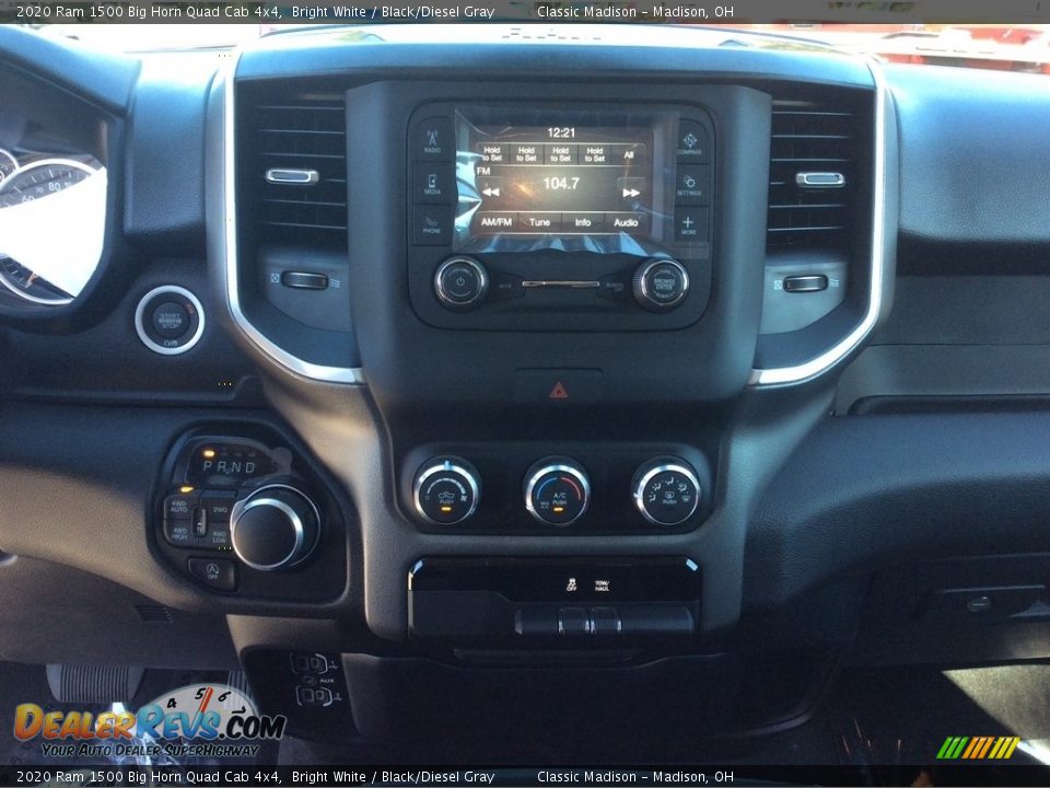 2020 Ram 1500 Big Horn Quad Cab 4x4 Bright White / Black/Diesel Gray Photo #14