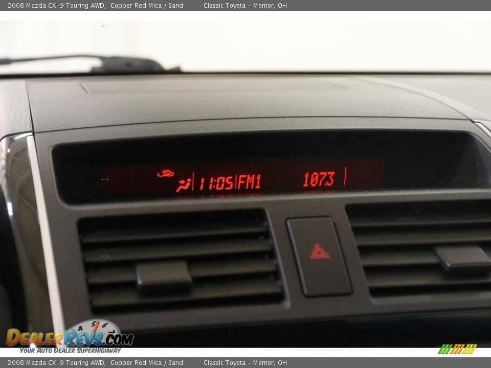 2008 Mazda CX-9 Touring AWD Copper Red Mica / Sand Photo #10