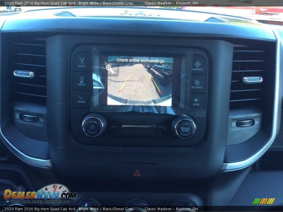 2020 Ram 1500 Big Horn Quad Cab 4x4 Bright White / Black/Diesel Gray Photo #15