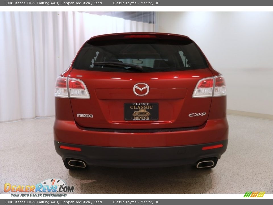 2008 Mazda CX-9 Touring AWD Copper Red Mica / Sand Photo #17