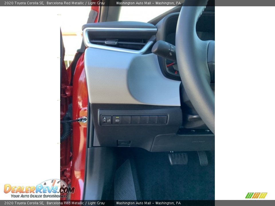 2020 Toyota Corolla SE Barcelona Red Metallic / Light Gray Photo #9