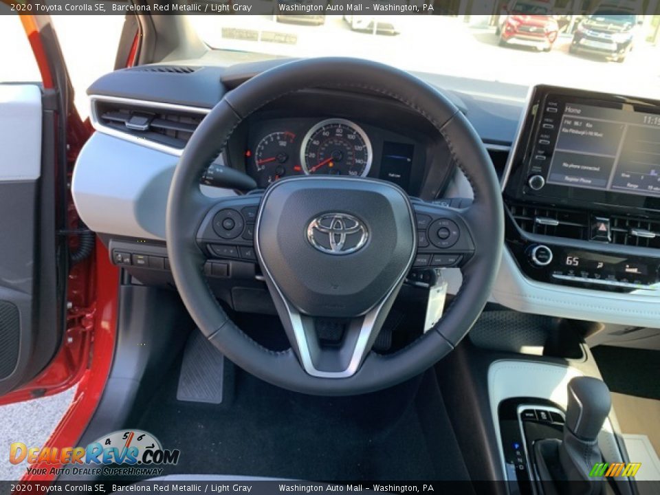 2020 Toyota Corolla SE Barcelona Red Metallic / Light Gray Photo #10