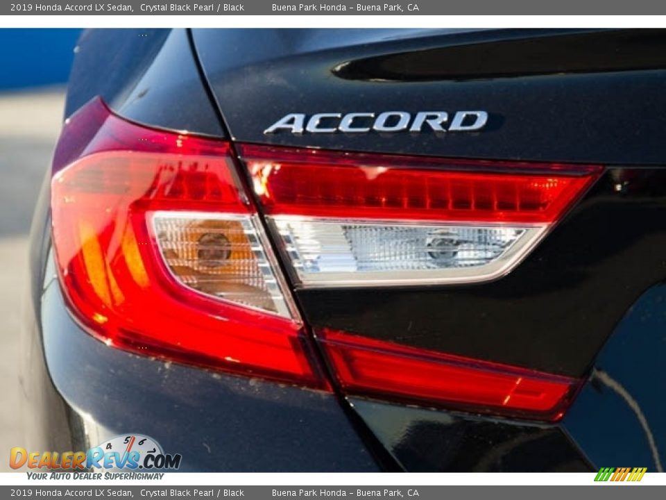 2019 Honda Accord LX Sedan Crystal Black Pearl / Black Photo #8
