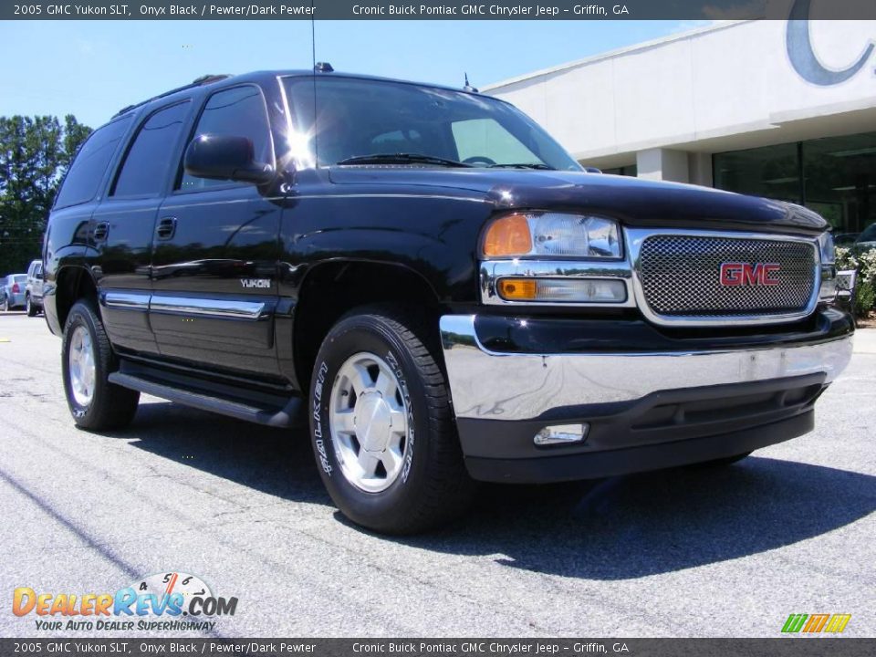 2005 GMC Yukon SLT Onyx Black / Pewter/Dark Pewter Photo #2