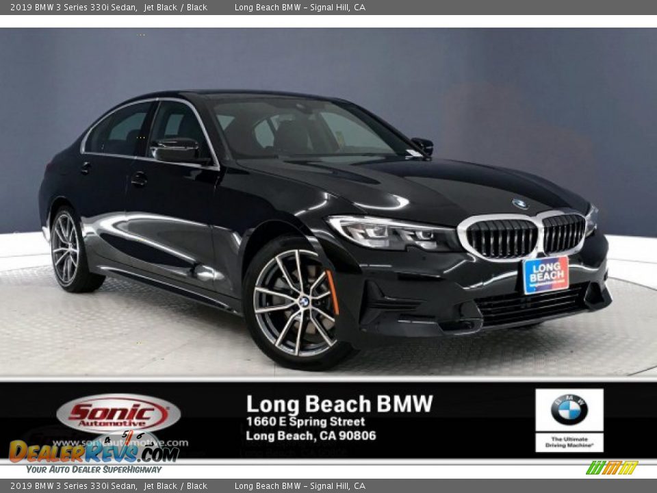 2019 BMW 3 Series 330i Sedan Jet Black / Black Photo #1