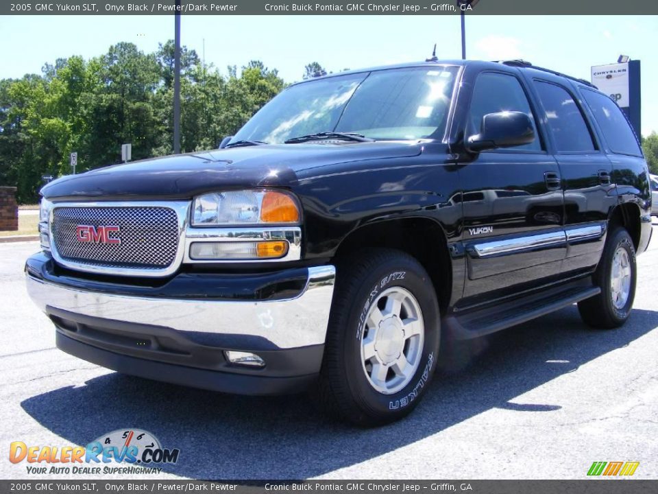 2005 GMC Yukon SLT Onyx Black / Pewter/Dark Pewter Photo #4