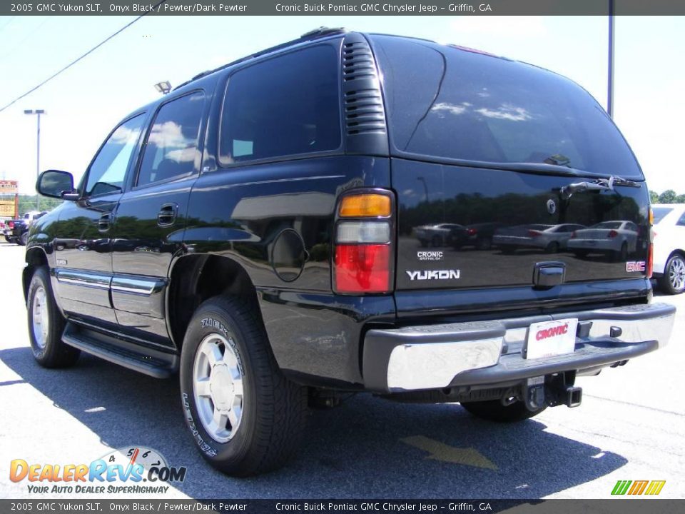 2005 GMC Yukon SLT Onyx Black / Pewter/Dark Pewter Photo #5