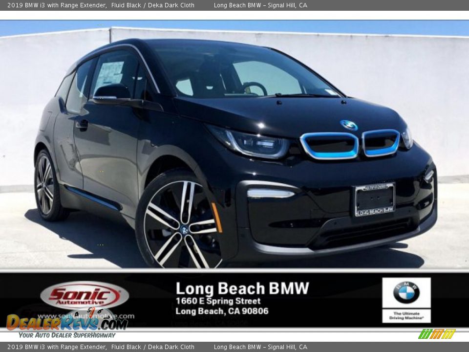 2019 BMW i3 with Range Extender Fluid Black / Deka Dark Cloth Photo #1