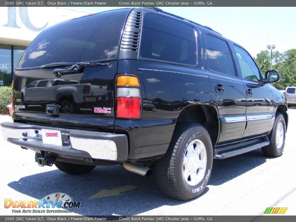 2005 GMC Yukon SLT Onyx Black / Pewter/Dark Pewter Photo #7