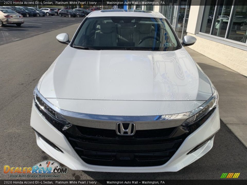 2020 Honda Accord EX-L Sedan Platinum White Pearl / Ivory Photo #3