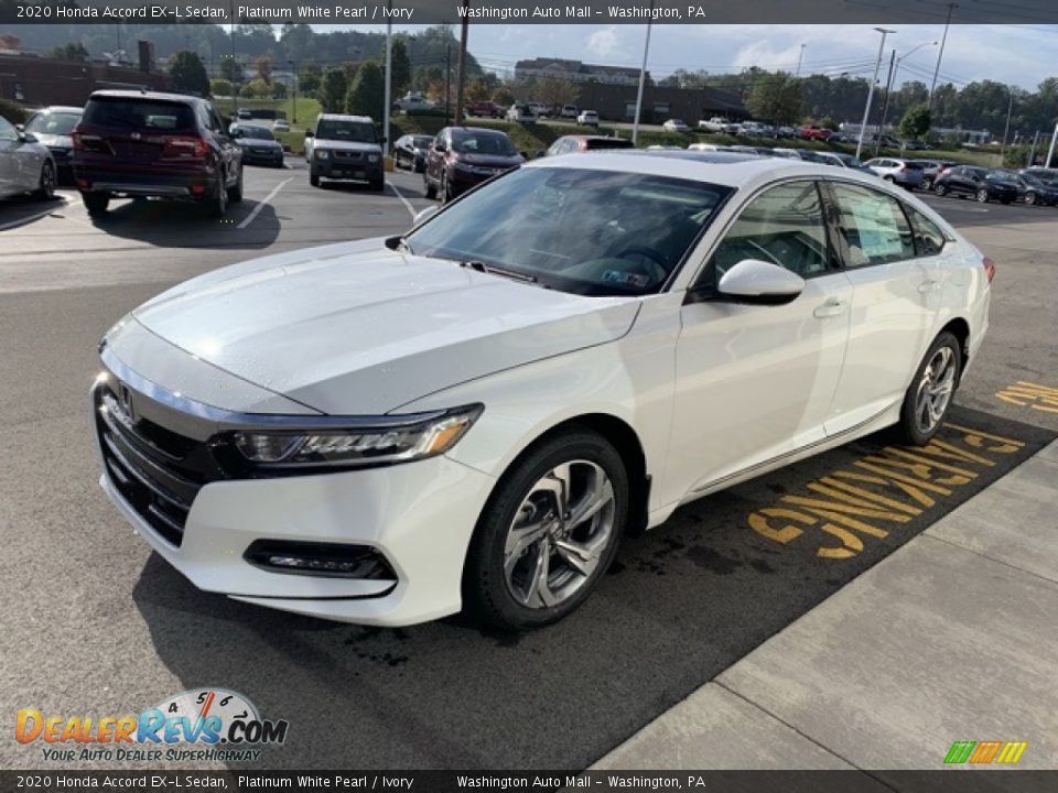 2020 Honda Accord EX-L Sedan Platinum White Pearl / Ivory Photo #4