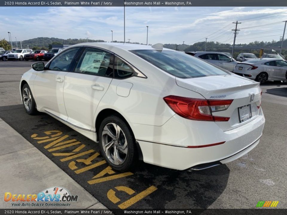 2020 Honda Accord EX-L Sedan Platinum White Pearl / Ivory Photo #5