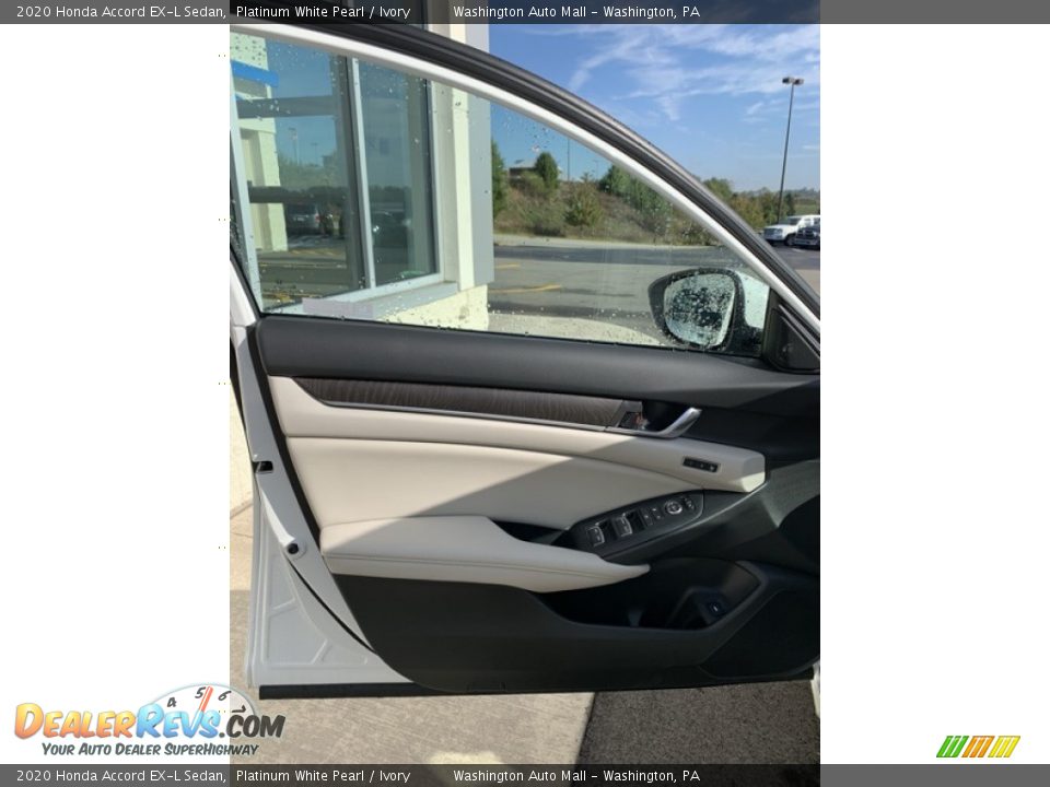 2020 Honda Accord EX-L Sedan Platinum White Pearl / Ivory Photo #10